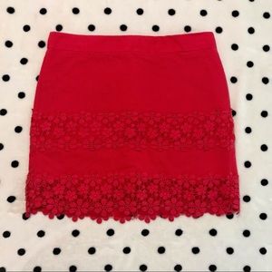 J. Crew Flower Crochet Skirt Size 2
